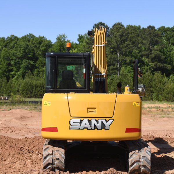 SY75C Small Excavator – Compact Power with Yanmar T4F Engine & Reinforced Structure(RUBBER TRACKS)