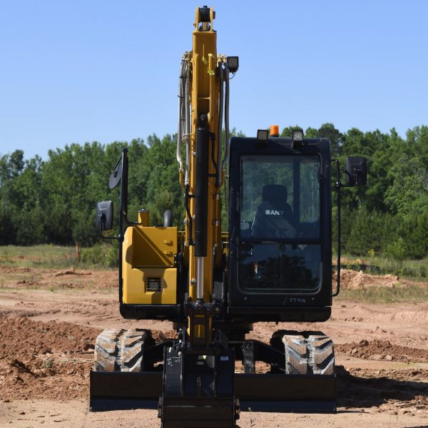 SY75C Small Excavator – Compact Power with Yanmar T4F Engine & Reinforced Structure(RUBBER TRACKS)