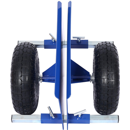 600lb Panel Dolly , 10in. Pneumatic Wheels ,blue