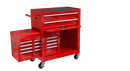 High Capacity Rolling Tool Chest with Wheels and Drawers, 8-Drawer Tool Storage Cabinet--RED