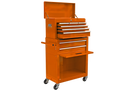 High Capacity Rolling Tool Chest with Wheels and Drawers, 8-Drawer Tool Storage Cabinet--ORANGE