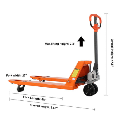 Manual Pallet Jack Truck T-1007  | 48" x 21" Forks