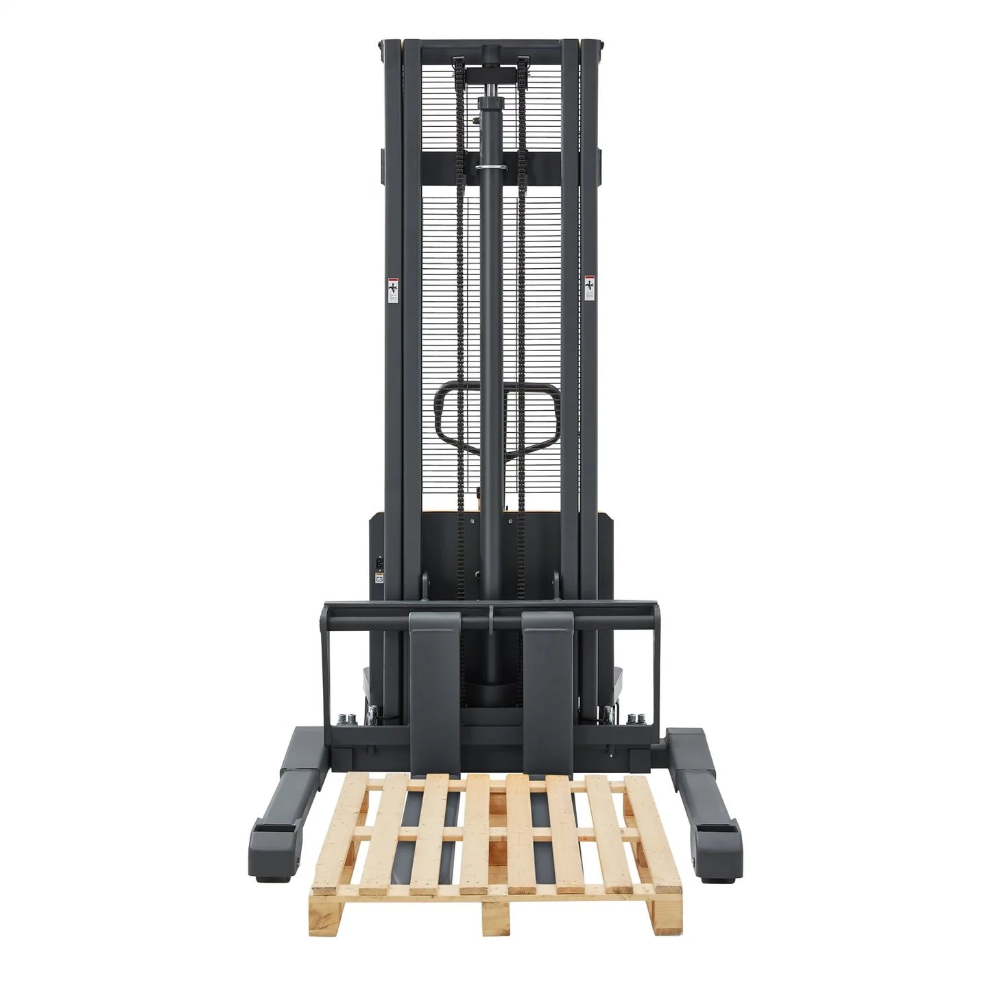 Semi-Electric Straddle Stacker A-3012 (3,300 lb) 118" Lift Height