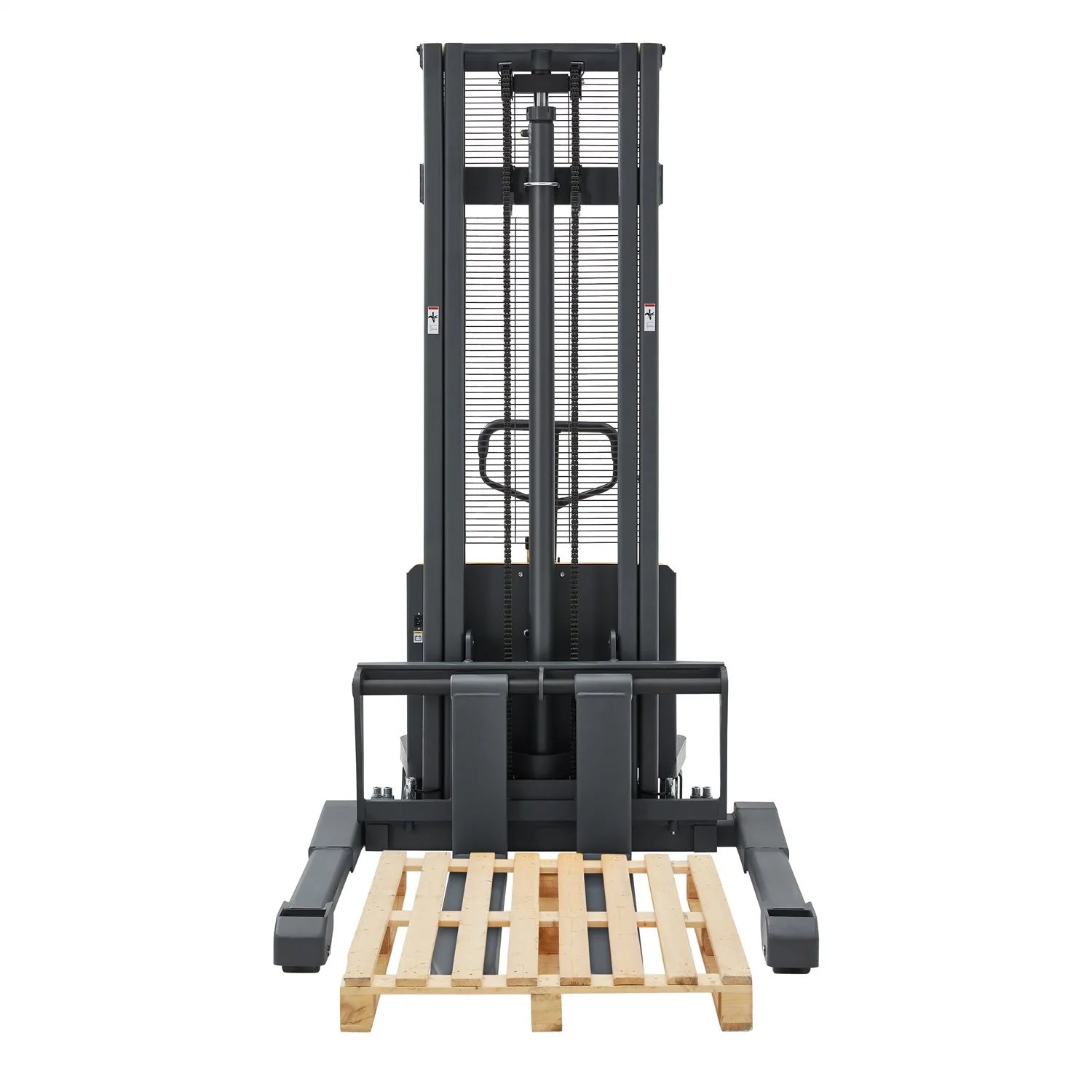 Semi-Electric Straddle Stacker A-3012 (3,300 lb) 118" Lift Height
