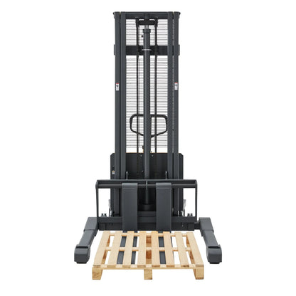 Semi-Electric Straddle Stacker A-3012 (3,300 lb) 118" Lift Height
