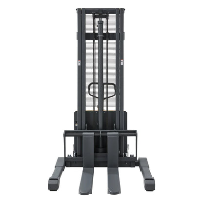 Semi-Electric Straddle Stacker A-3012 (3,300 lb) 118" Lift Height