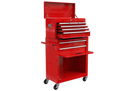 High Capacity Rolling Tool Chest with Wheels and Drawers, 8-Drawer Tool Storage Cabinet--RED