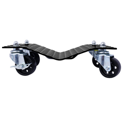 Car Dolly, Heavy Duty Wheel Dolly,4 Tire Wheel Dolly Car Stakes 6000lbs Capacity,Black