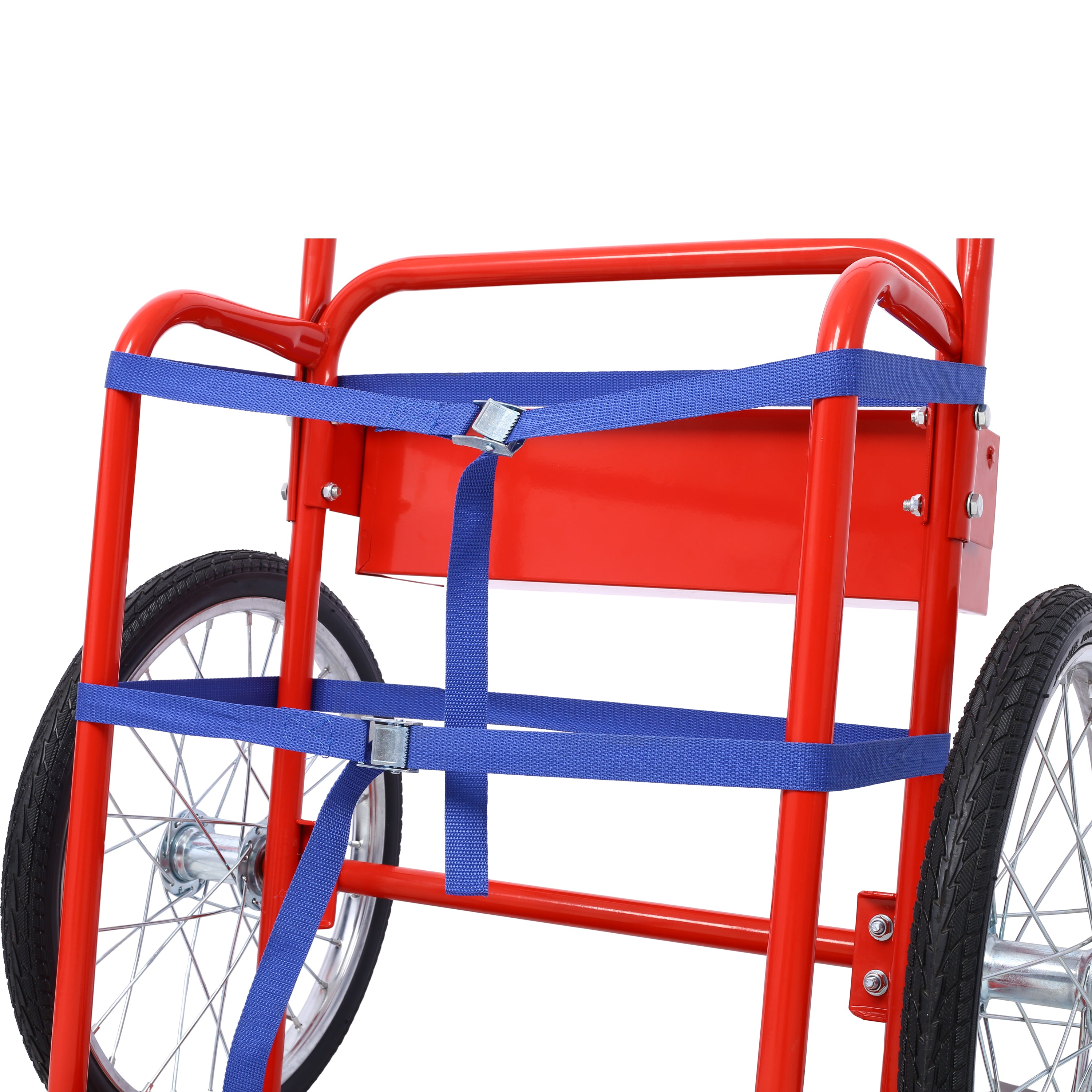 Large Dual Oxygen Tank Cart Dolly Double Cylinder Cart, 20"  pneumatic Wheels Includes two fastening belts