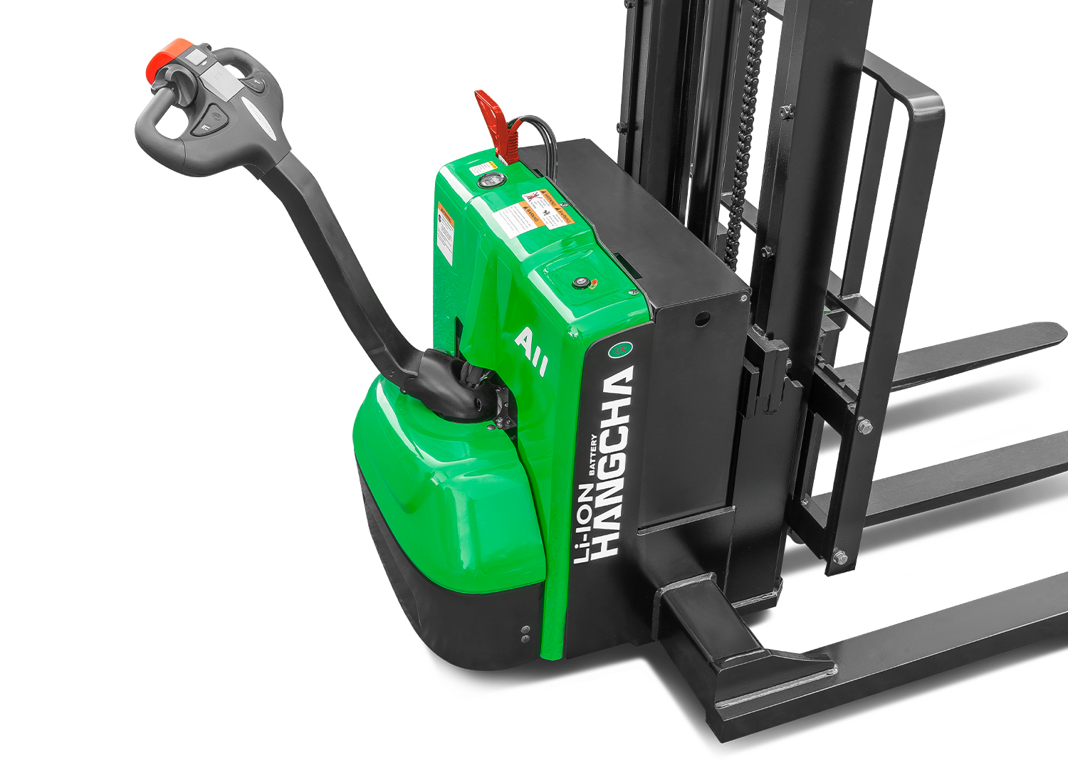 Hangcha A Series Lithium-ion Walkie Straddle Stacker (2,500 lb)