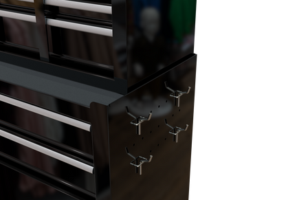 High Capacity Rolling Tool Chest with Wheels and Drawers, 8-Drawer Tool Storage Cabinet--BLACK