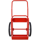 Large Dual Oxygen Tank Cart Dolly Double Cylinder Cart, 20"  pneumatic Wheels Includes two fastening belts