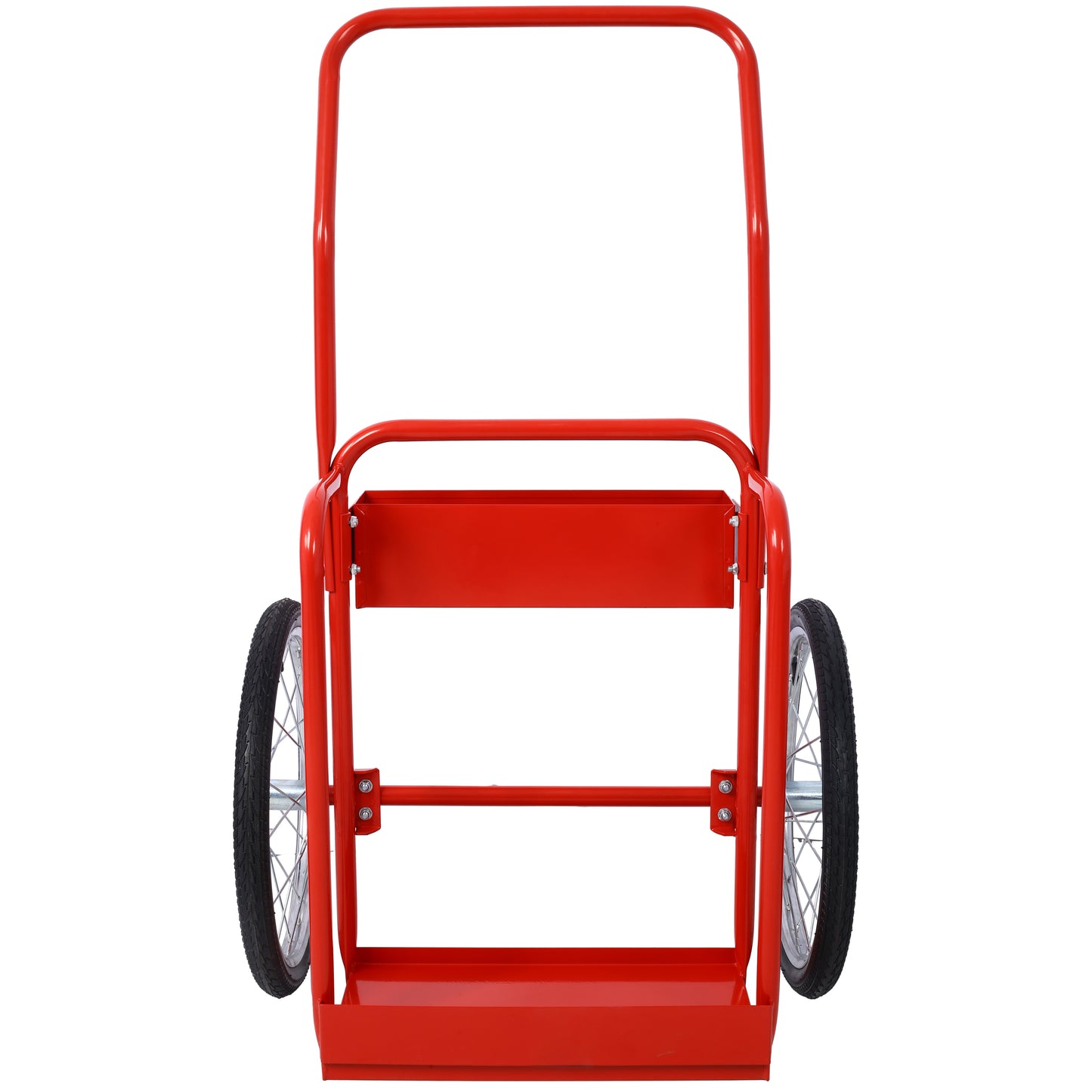 Large Dual Oxygen Tank Cart Dolly Double Cylinder Cart, 20"  pneumatic Wheels Includes two fastening belts