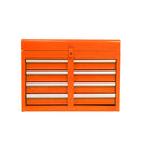 Detachable 5 Drawer Tool Chest with Bottom Cabinet and One Adjustable Shelf--Orange
