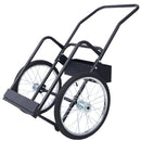 Large Dual Oxygen Tank Cart Dolly Double Cylinder Cart, 20" pneumatic Wheels Includes two fastening belts ,black
