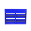 Detachable 5 Drawer Tool Chest with Bottom Cabinet and One Adjustable Shelf--Blue