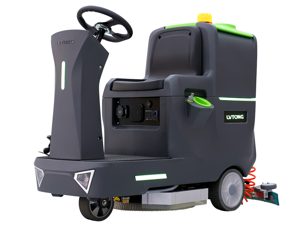 LVTONG 22-Inch Lithium Battery Ride-On Floor Scrubber (Single Brush)