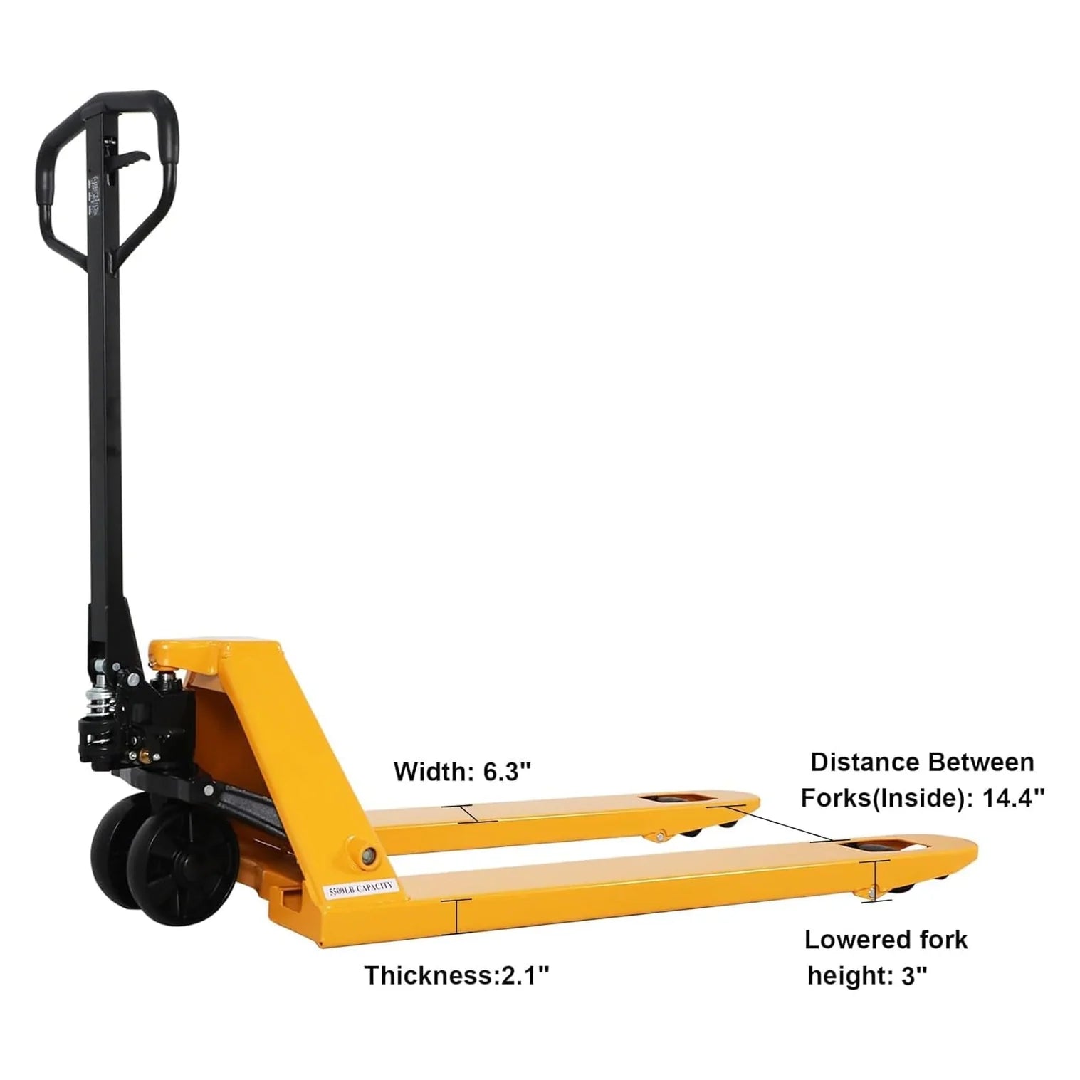 Hydraulic Pallet Jack A-1007(Nylon)| 48" x 27" Forks | Nylon Wheels