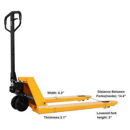 Hydraulic Pallet Jack A-1007(Nylon)| 48" x 27" Forks | Nylon Wheels