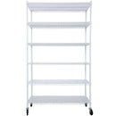 6 Tier 6000lbs Capacity NSF Metal Shelf Wire Shelving Unit, Heavy Duty Adjustable Storage Rack with Wheels & Shelf Liners