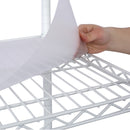 6 Tier 6000lbs Capacity NSF Metal Shelf Wire Shelving Unit, Heavy Duty Adjustable Storage Rack with Wheels & Shelf Liners