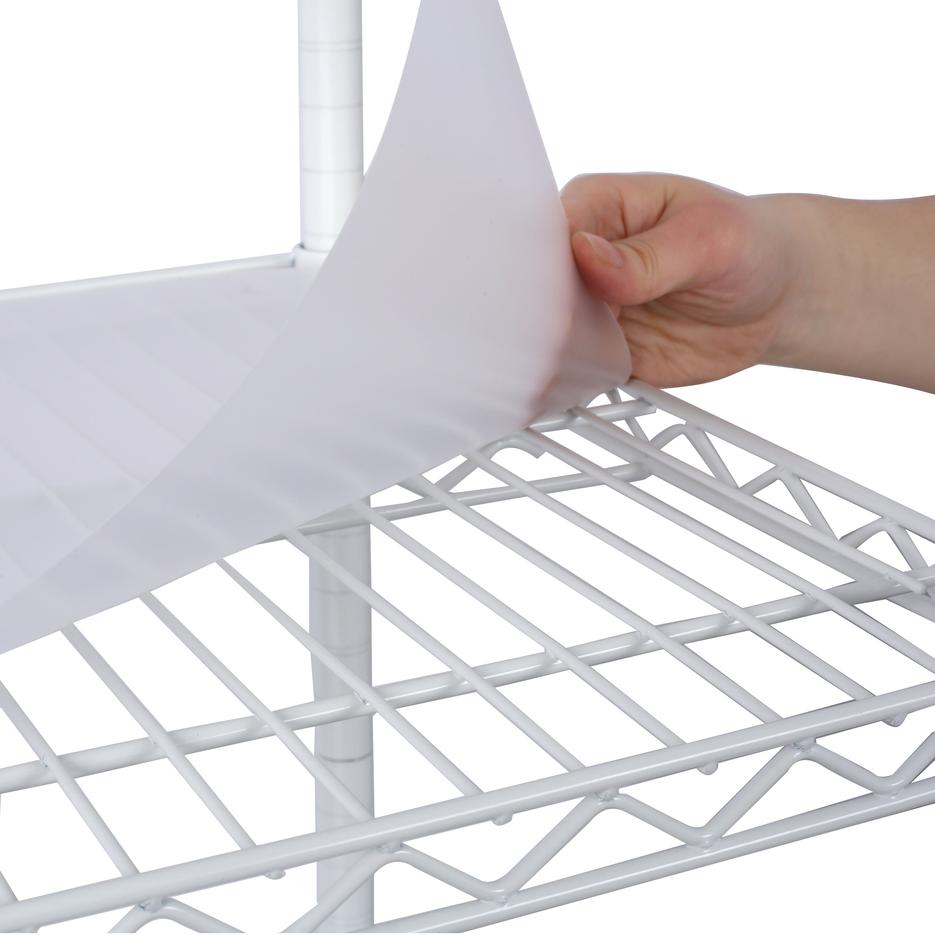 6 Tier 6000lbs Capacity NSF Metal Shelf Wire Shelving Unit, Heavy Duty Adjustable Storage Rack with Wheels & Shelf Liners