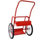 Large Dual Oxygen Tank Cart Dolly Double Cylinder Cart, 20"  pneumatic Wheels Includes two fastening belts