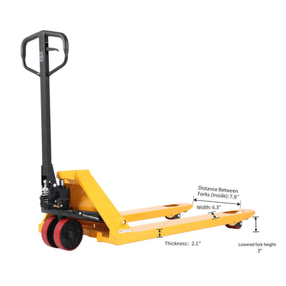Hydraulic Pallet Jack A-1006 | 48" x 21" Forks | PU Wheels