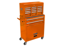 High Capacity Rolling Tool Chest with Wheels and Drawers, 8-Drawer Tool Storage Cabinet--ORANGE
