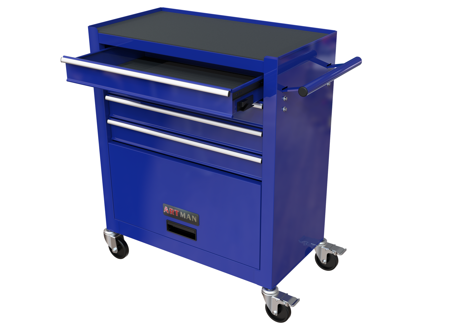 4 Drawers Tool Cabinet with Tool Sets--BLUE