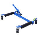 Set of (2) Wheel Dolly Car Skates Vehicle Positioning Hydraulic Tire Jack Ratcheting Foot Pedal Lift Hydraulic Car Wheel Dolly, 1,250lbs blue