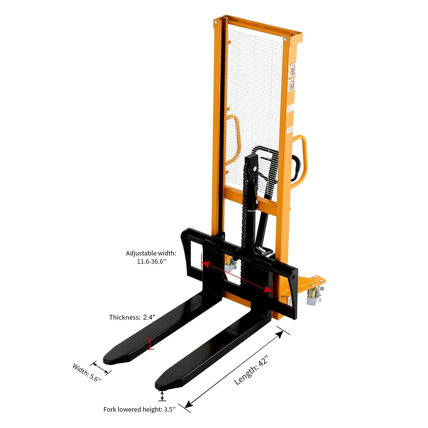 Manual Fixed-Leg Stacker A-3003 (2,200 lb)