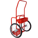 Large Dual Oxygen Tank Cart Dolly Double Cylinder Cart, 20"  pneumatic Wheels Includes two fastening belts