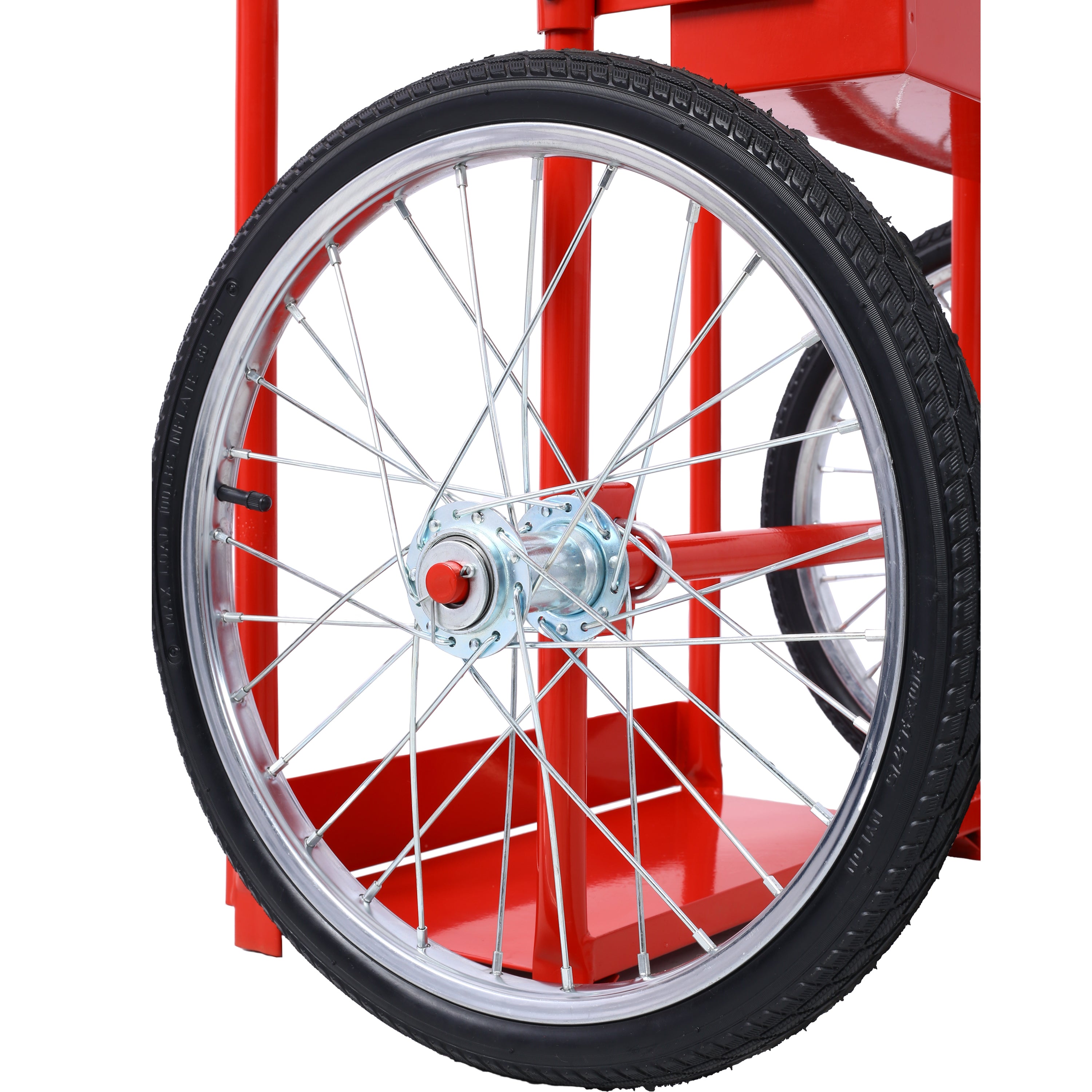 Large Dual Oxygen Tank Cart Dolly Double Cylinder Cart, 20"  pneumatic Wheels Includes two fastening belts