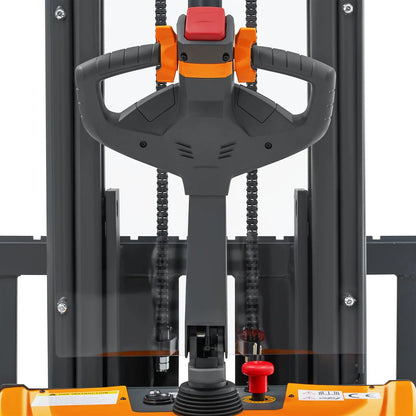 Full Electric Straddle Stacker A-3051 (3,300 lb) 138" Lift