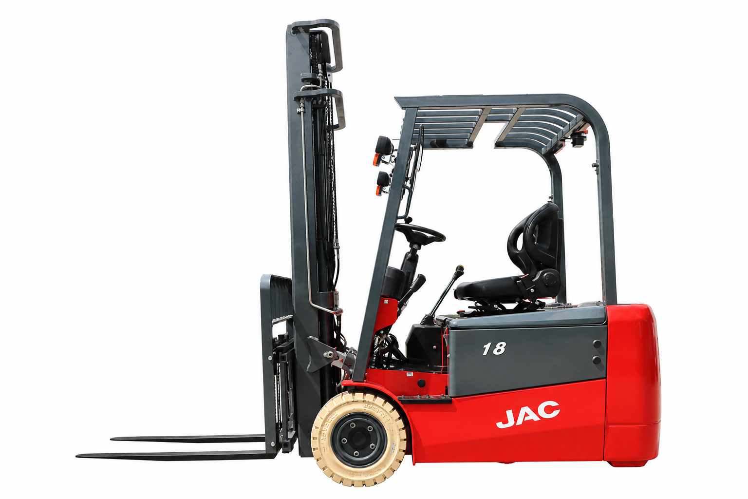 JAC CPD18SA3 3-Wheel Electric Forklift (4,000 lb)