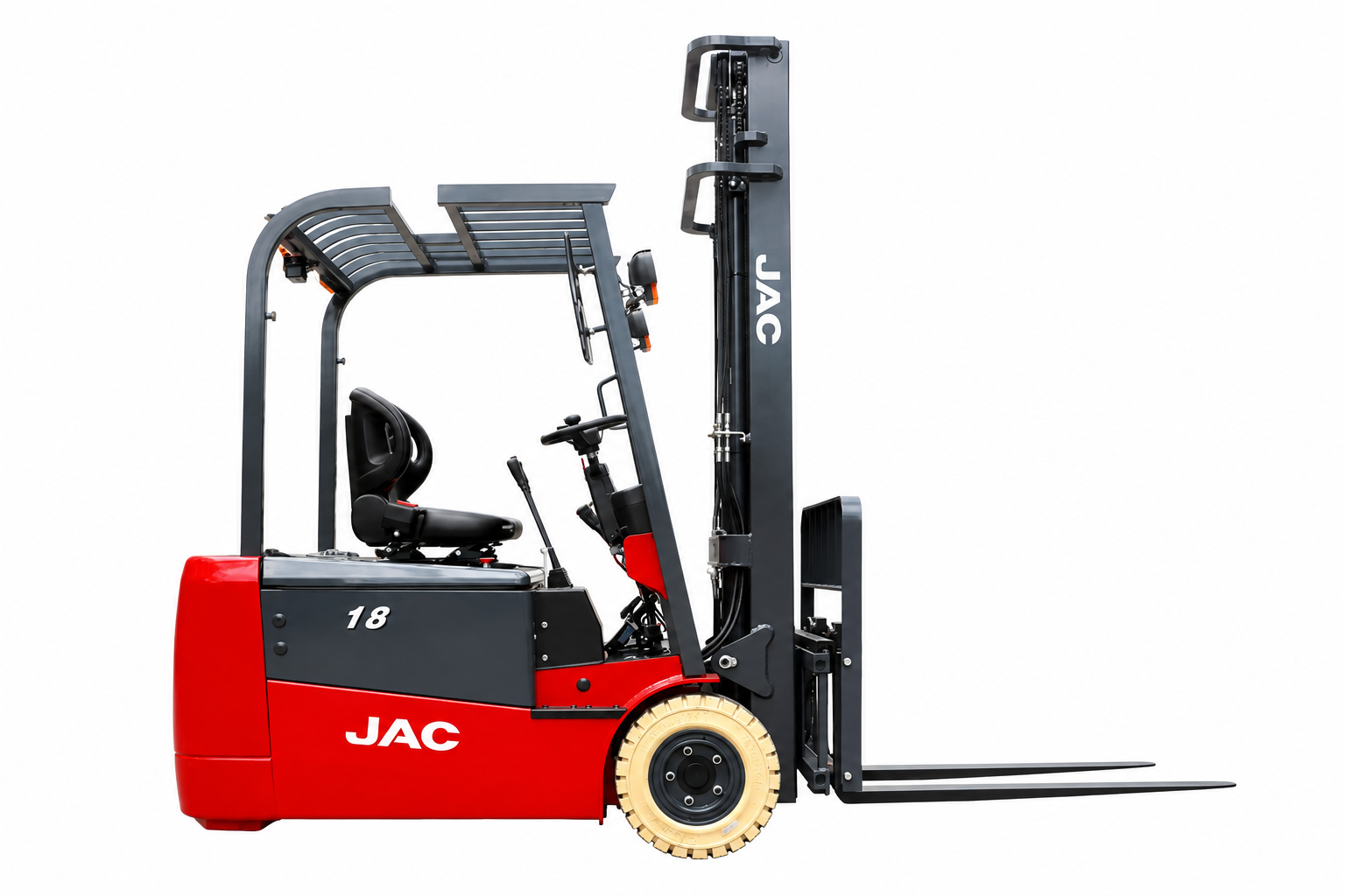 JAC CPD18SA3 3-Wheel Electric Forklift (4,000 lb)