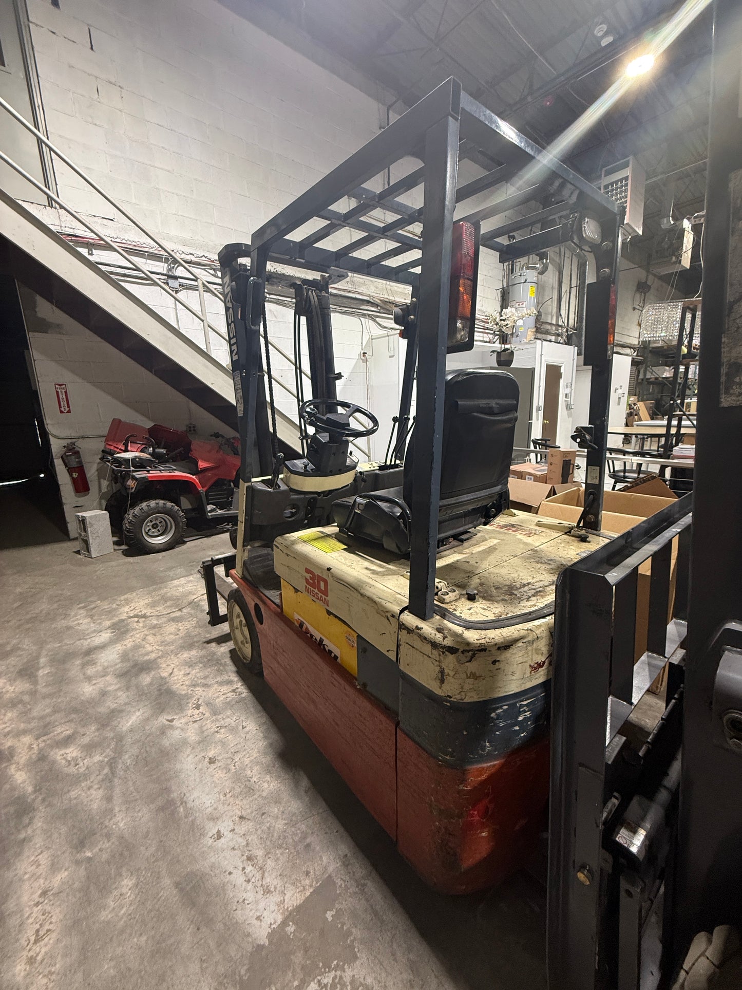 Used Nissan 3-Wheel Electric Forklift (3,300 lb)