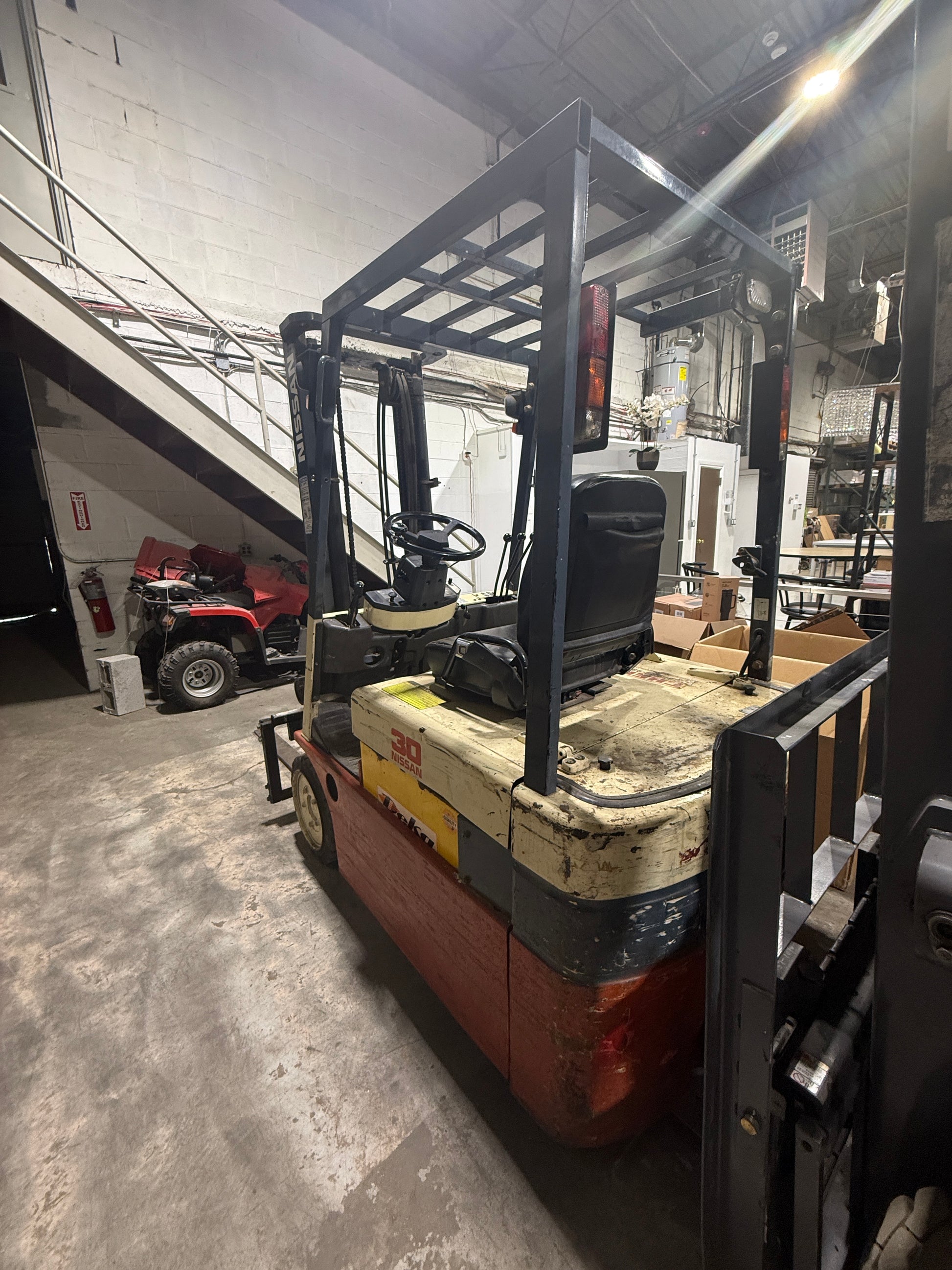 Used Nissan 3-Wheel Electric Forklift (3,300 lb)