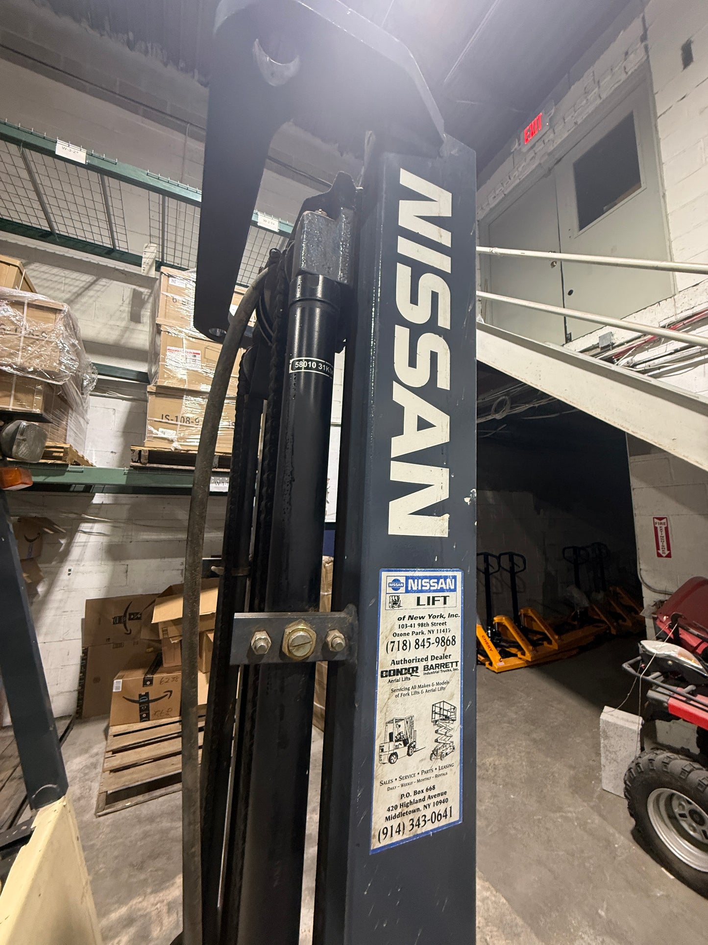 Used Nissan 3-Wheel Electric Forklift (3,300 lb)