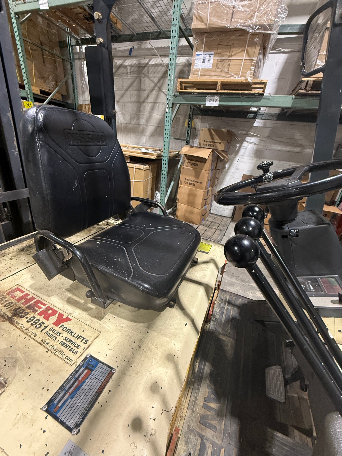 Used Nissan 3-Wheel Electric Forklift (3,300 lb)