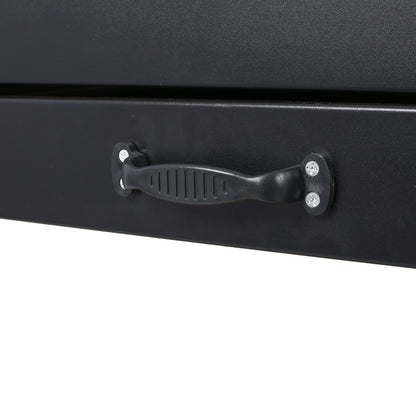 Steel Workbench Tool Storage Work Bench Workshop Tools Table W/Drawer and Peg Board ,4xAC outlets 2xUSB Ports