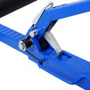 Set of (2) Wheel Dolly Car Skates Vehicle Positioning Hydraulic Tire Jack Ratcheting Foot Pedal Lift Hydraulic Car Wheel Dolly, 1,250lbs blue