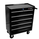 5 DRAWERS MULTIFUNCTIONAL TOOL CART WITH WHEELS-BLACK