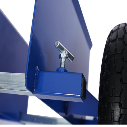600lb Panel Dolly , 10in. Pneumatic Wheels ,blue
