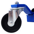 Set of (2) Wheel Dolly Car Skates Vehicle Positioning Hydraulic Tire Jack Ratcheting Foot Pedal Lift Hydraulic Car Wheel Dolly, 1,250lbs blue