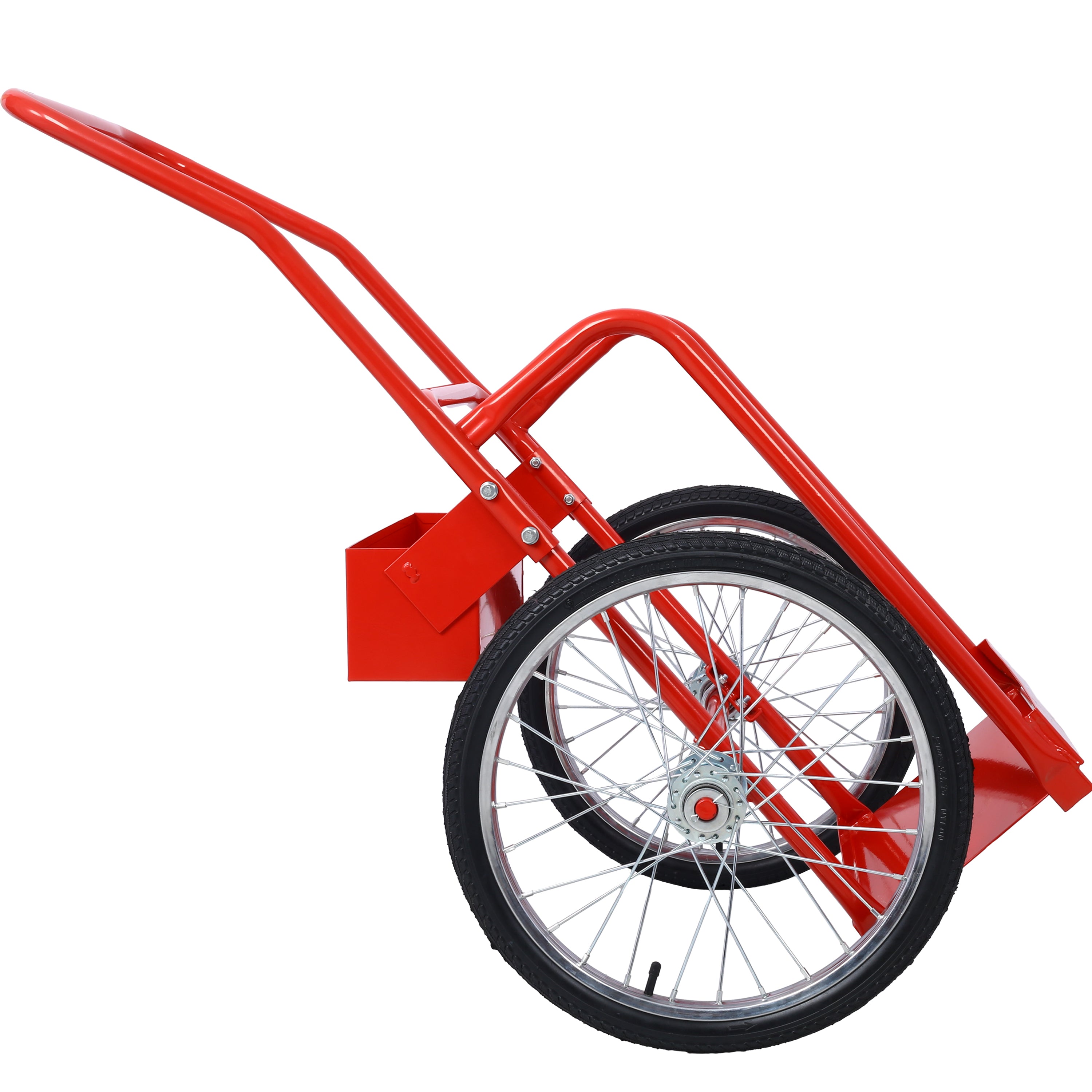 Large Dual Oxygen Tank Cart Dolly Double Cylinder Cart, 20"  pneumatic Wheels Includes two fastening belts