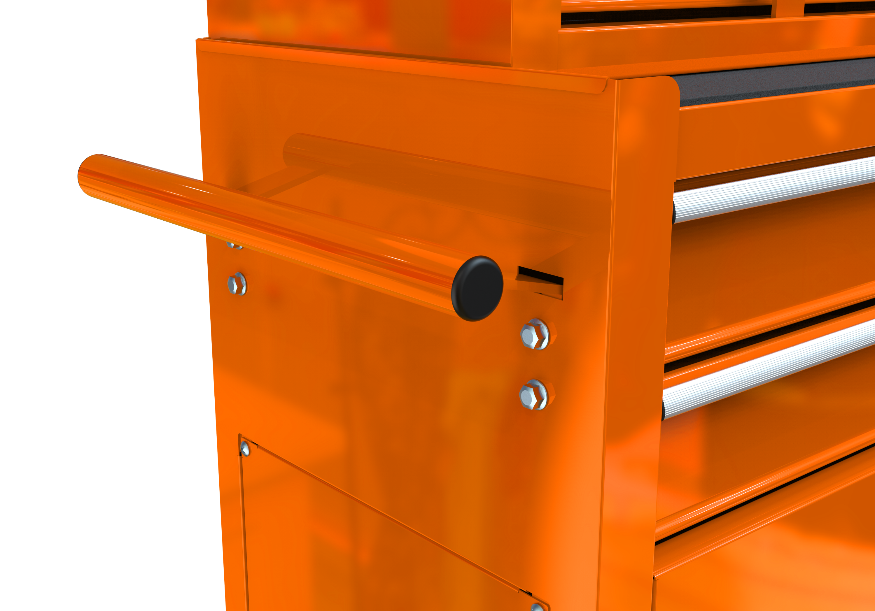 High Capacity Rolling Tool Chest with Wheels and Drawers, 8-Drawer Tool Storage Cabinet--ORANGE