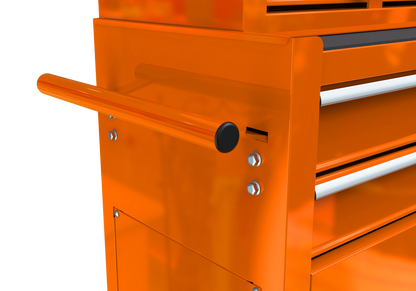 High Capacity Rolling Tool Chest with Wheels and Drawers, 8-Drawer Tool Storage Cabinet--ORANGE