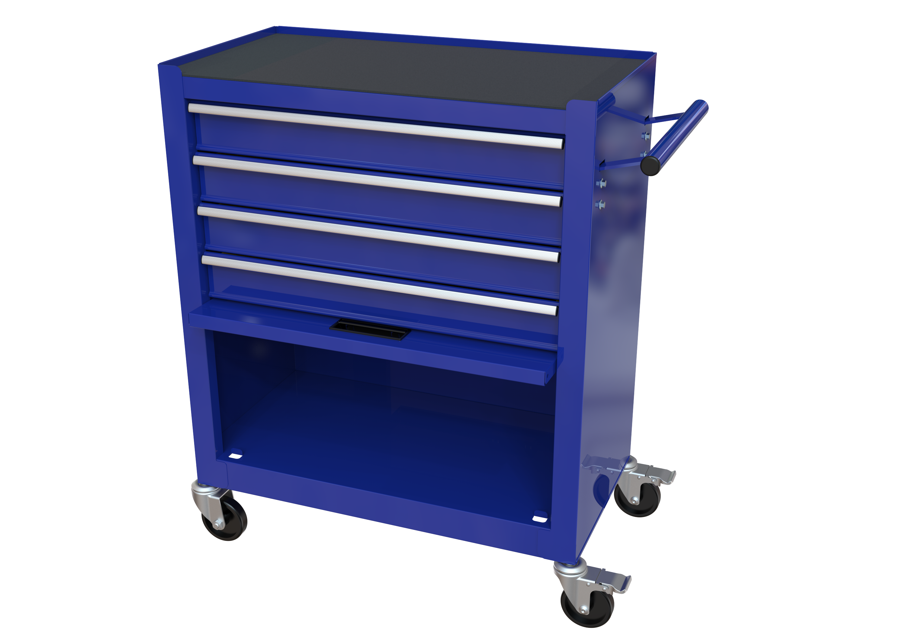 4 Drawers Tool Cabinet with Tool Sets--BLUE
